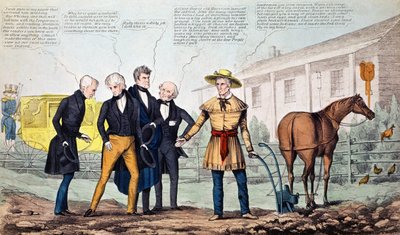 The North Bend Farmer and His Visitors, c.1840-42 by American School