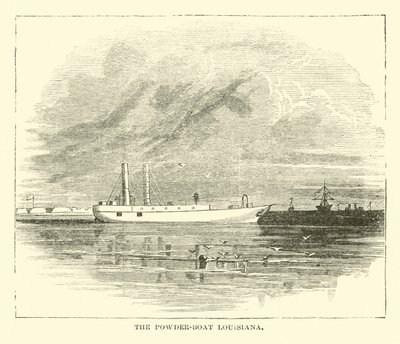 The Powder-Boat Louisiana, December 1864 by American School