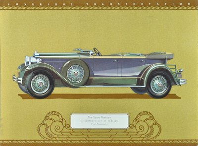 The Sport Phaeton, A Custom Eight by Packard, pub.1930 by American School