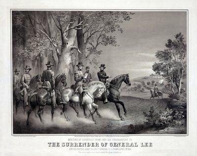 The Surrender of General Lee, pub. 1866 by American School