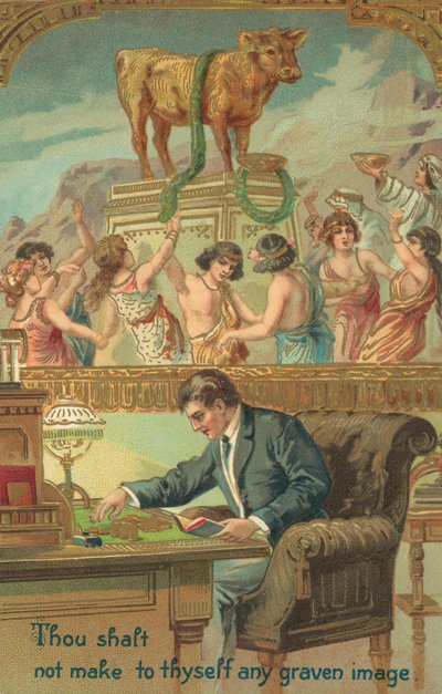 The Ten Commandments: Thou Shalt Not Make to Thyself Any Graven Image by American School
