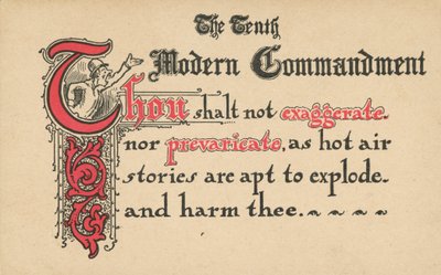 The Tenth Modern Commandment by American School