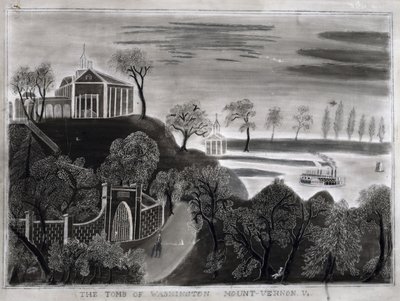 The Tomb of Washington, Mount Vernon, Va., after 1807 by American School