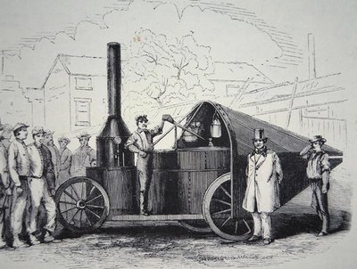 The Winans Steam Gun, captured from the Confederates during the American Civil War, May 1861 by American School