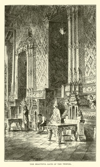 The Beautiful Gate of the Temple by American School