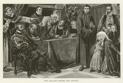 The Beggars before the Council by American School