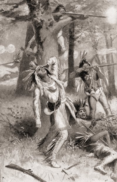 The Death of Tecumseh During The Battle of the Thames, October 5 by American School