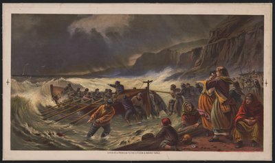 The Departure, Launching the Life Boat by American School