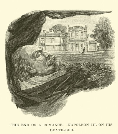 The End of a Romance, Napoleon III, on His Death-Bed by American School