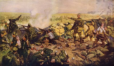 The Indomitable Canadians at the Famous Battle of Ypres by American School