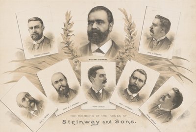 The Members of the House of Steinway and Sons by American School