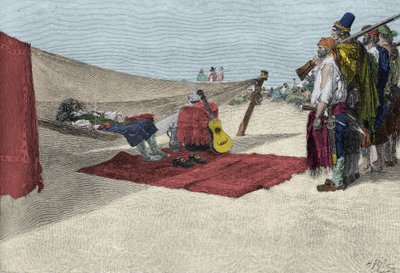 The Pirate Sir Henry Morgan Recruiting Men for the Panama Attack Around 1670. Book of Pirates: Buccaneers and Marooners of the Spanish Main by Howard Pyle by American School