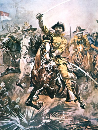 Theodore Roosevelt leading the 