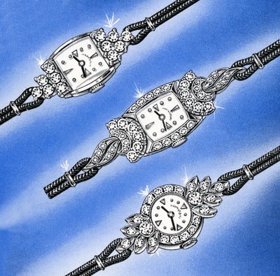 Three White Gold and Diamond Ladies
