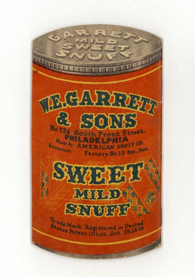 Tin of Sweet Mild Snuff by American School