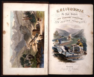 Title Page of California, its past history, its present position, its future prospects by G.A. Fleming, 1850 by American School