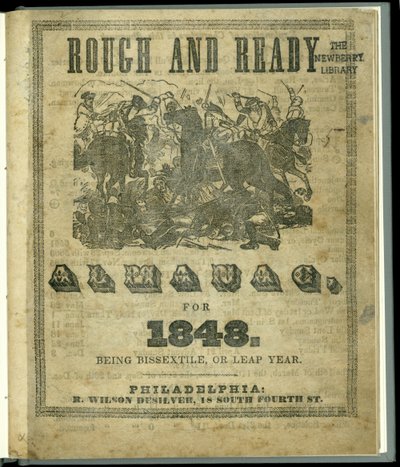 Title Page of the Rough and Ready Almanac for 1848, Published in 1847 by American School