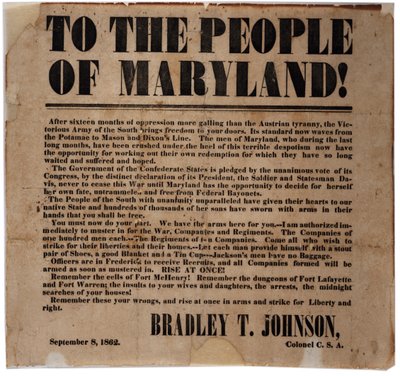 To unknown re: troop recruitment, 8th September 1862 by American School