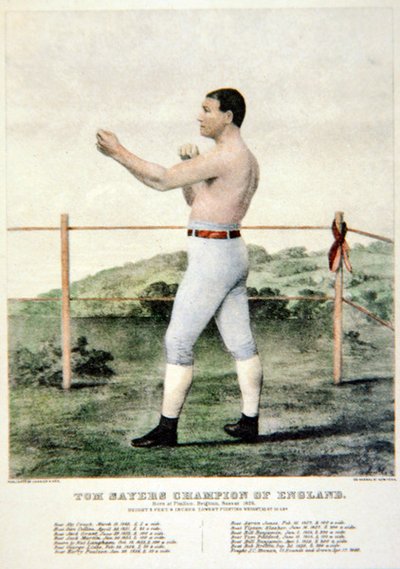 Tom Sayers, from a print by Currier & Ives by American School