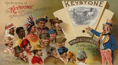 Uncle Sam Advertising Agricultural Implements by American School