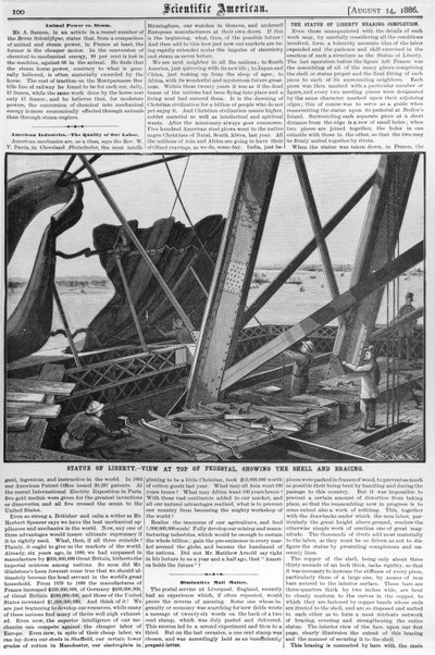 View from the Statue of Liberty, from 