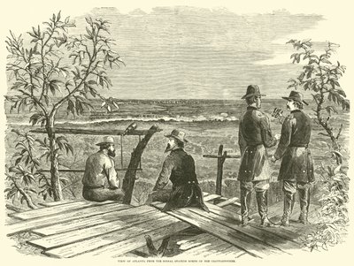 View of Atlanta from the Signal Station North of the Chattahoochee, July 1864 by American School