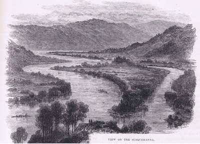 View of the Susquehanna, illustration from Cassell