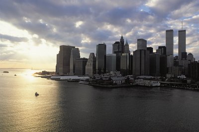 View towards the Financial District across the East River by American School