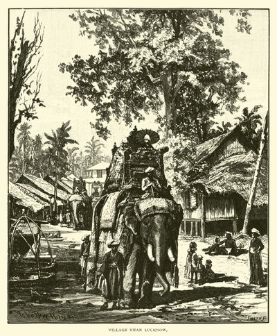 Village Near Lucknow by American School