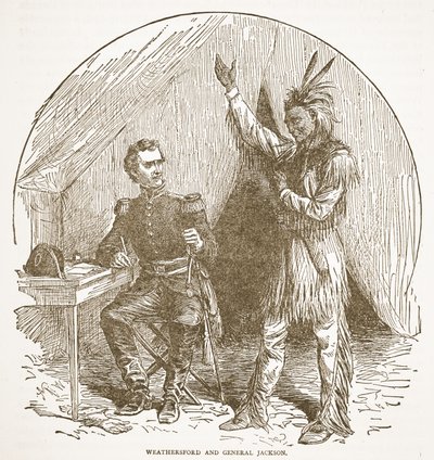 Weathersford and General Jackson, from a book published 1896 by American School