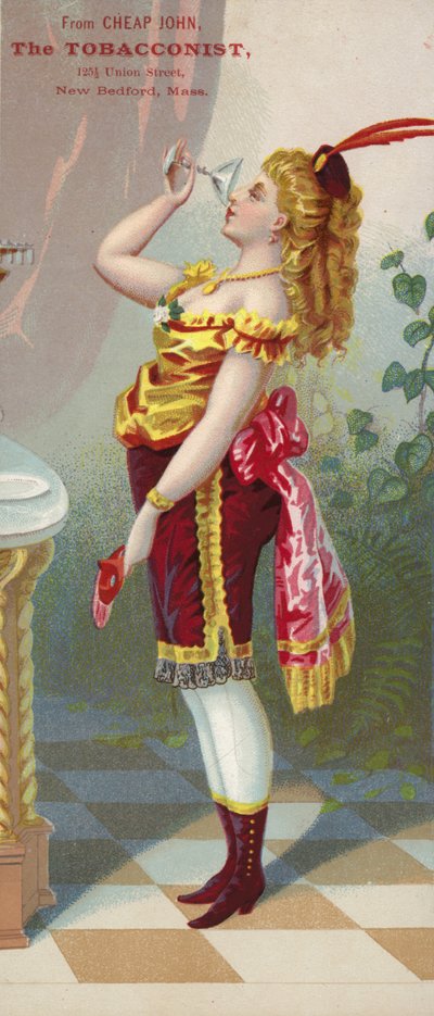 Woman Drinking by American School