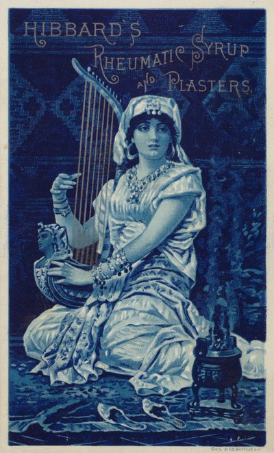 Woman Playing Harp by American School