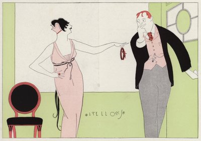 Woman Accusing Her Husband of Infidelity, a Scene from the Short Story 