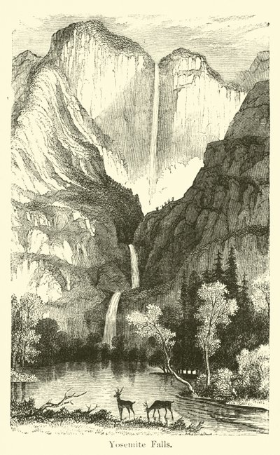 Yosemite Falls by American School