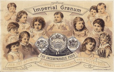 Young Children Advertising Imperial Granum by American School
