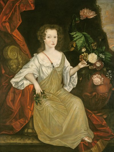 Young Woman with a Butterfly by American School