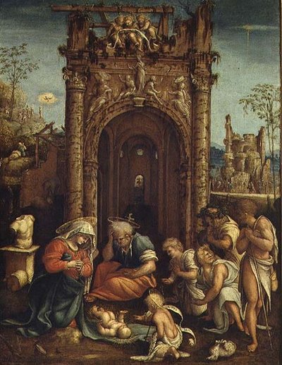 Adoration of the Shepherds by Amico Aspertini