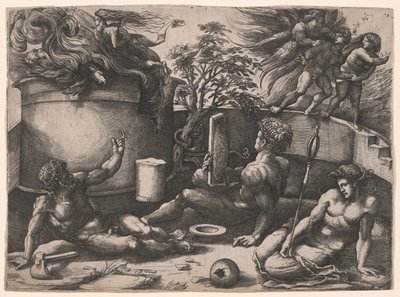 An Allegory on the Expulsion from Paradise and the Sacrifice of Abel by Amico Aspertini