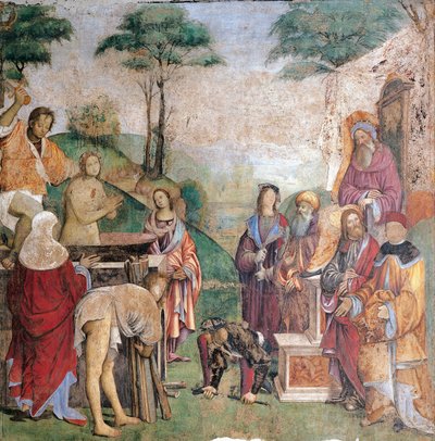Martyrdom of Saint Cecilia, Oratory of Santa Cecilia, Bologna, Italy by Amico Aspertini
