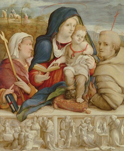 Virgin and Child with St. Helena and St. Francis by Amico Aspertini