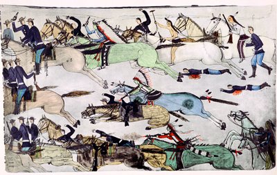 Battle of the Little Big Horn, Montana, USA by Amos Bad Heart Buffalo