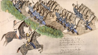 Opening of the Battle of the Little Big Horn by Amos Bad Heart Buffalo