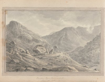Views in England, Scotland and Wales: Bowdar Stone Borrowdale, August 30, 1802 by Amos Green