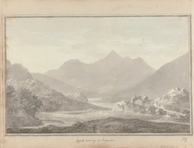 Views in England, Scotland and Wales: Capel Cerrig and Snowdon by Amos Green