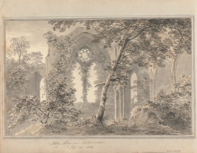 Views in England, Scotland and Wales: Netley Abbey near Southampton, July 24, 1804 by Amos Green