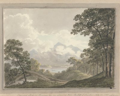 Views in England, Scotland and Wales: Transient effect on Skodow and c., on returning from the fall of Lowdoor, July 30, 1805 by Amos Green