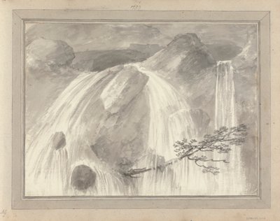 Views in England, Scotland and Wales: Waterfall, Views in 1799 by Amos Green