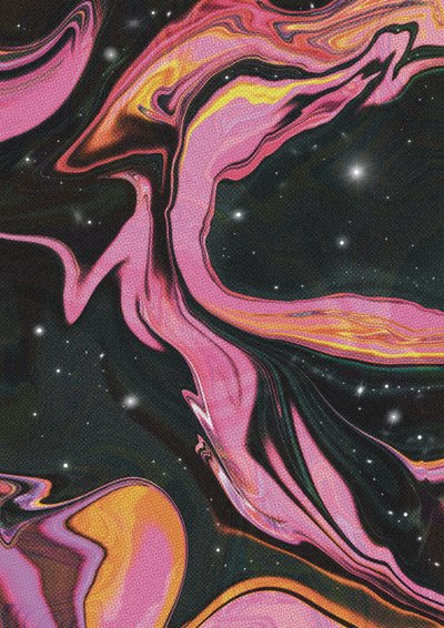 Cosmic Fluid Nebula by Amy Louise Baker