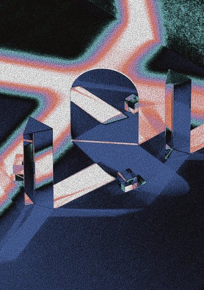 Prismatic Light Arch by Amy Louise Baker