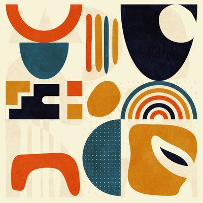 Squares Colorful 3 by Ana Rut Bre